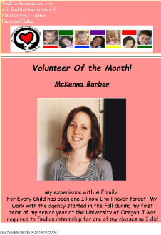 June 2015 Volunteer Newsletter