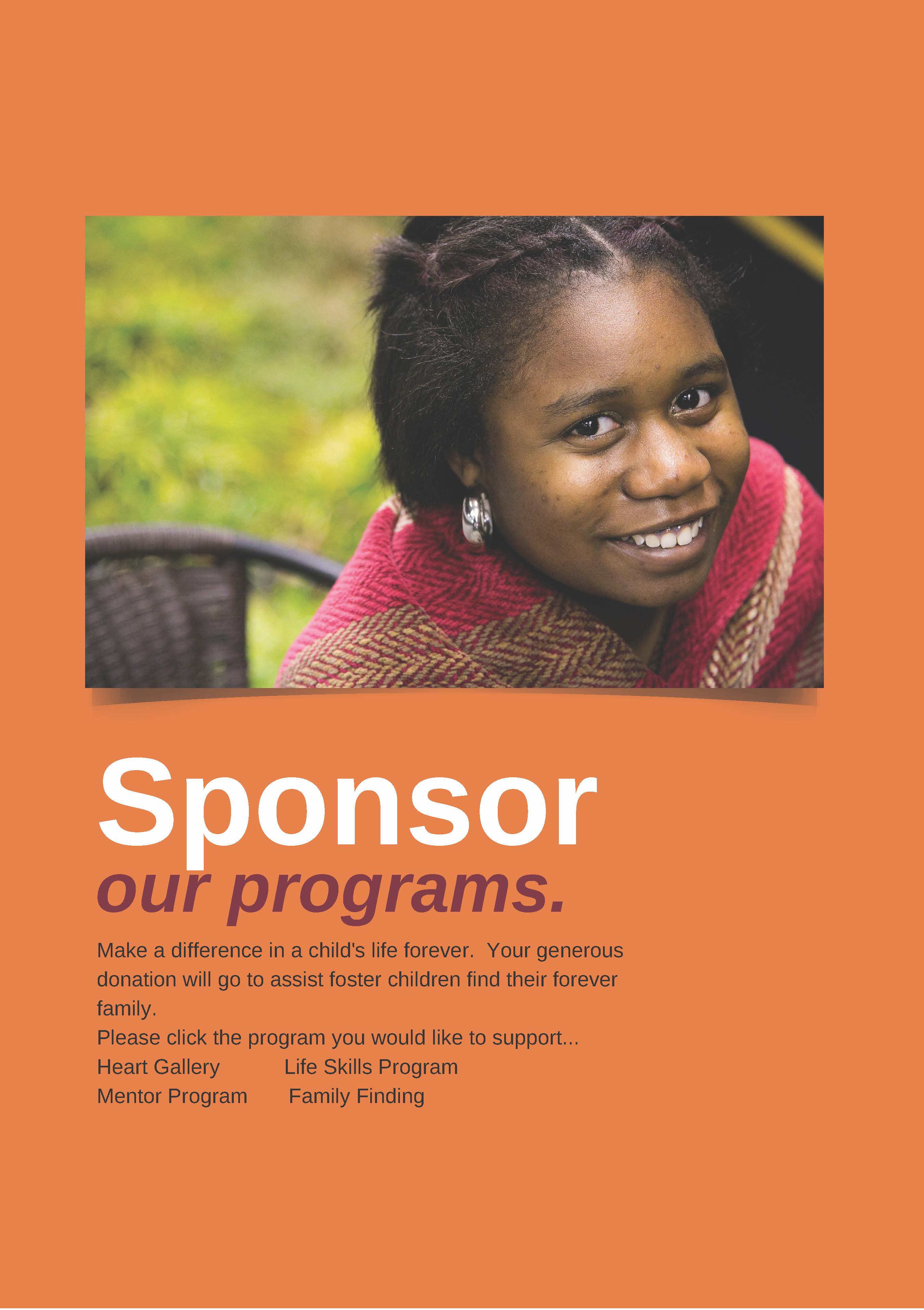 Sponsor Our Programs